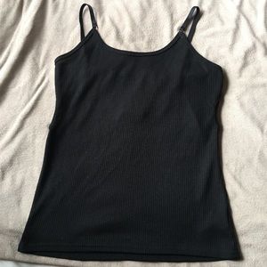 Black scoop neck cami